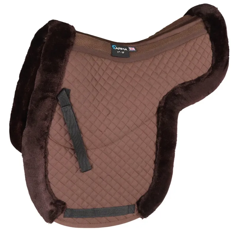 Shires ARMA Fully Lined Numnah - Brown